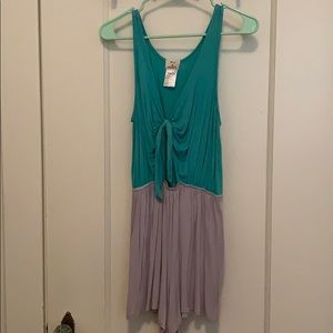 Urban outfitters plunge keyhole cutout romper